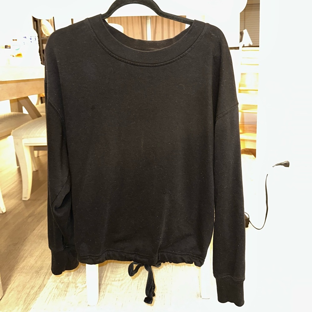 Old Navy Black Drawstring Sweatshirt